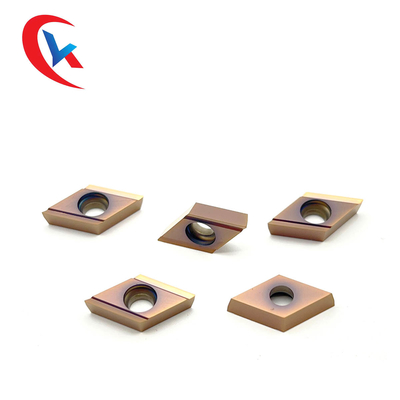 Fertigungsblatt DCGT11T301 R-Y Bronze CNC-Drehbank, das Hartmetalleinsätze HRA 91,8 Wolframbeschichtet