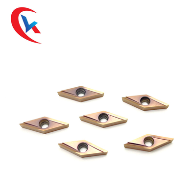 Wolframhartmetalleinsätze CNC Fertigungsblatt-VBGT 110302 R-Y Bronze Wear-Resistant Coating HRA 91,8