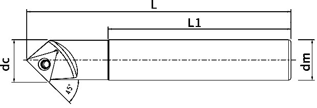 ° SSP-45 Abschrägungswerkzeug-Karbid-Bohrstange, zum von Stahlteilen und von Legierungs-Teilen zu verarbeiten
