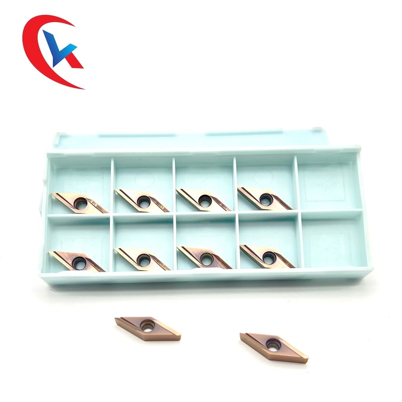 Wolframhartmetalleinsätze CNC Fertigungsblatt-VBGT 110302 R-Y Bronze Wear-Resistant Coating HRA 91,8